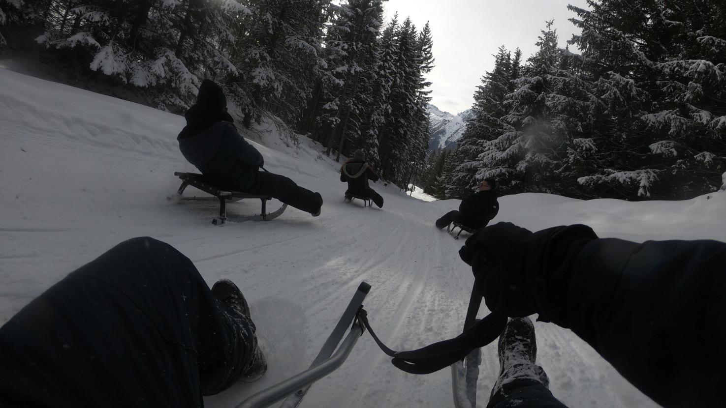  Using the Lowa Renegade GTX Mids on a sledding trip in some super snowy conditions. 